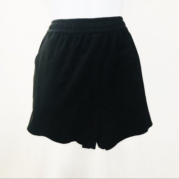 Wilfred Pants - Wilfred Free Black Vegan Faux Suede Shorts Women's Size Medium